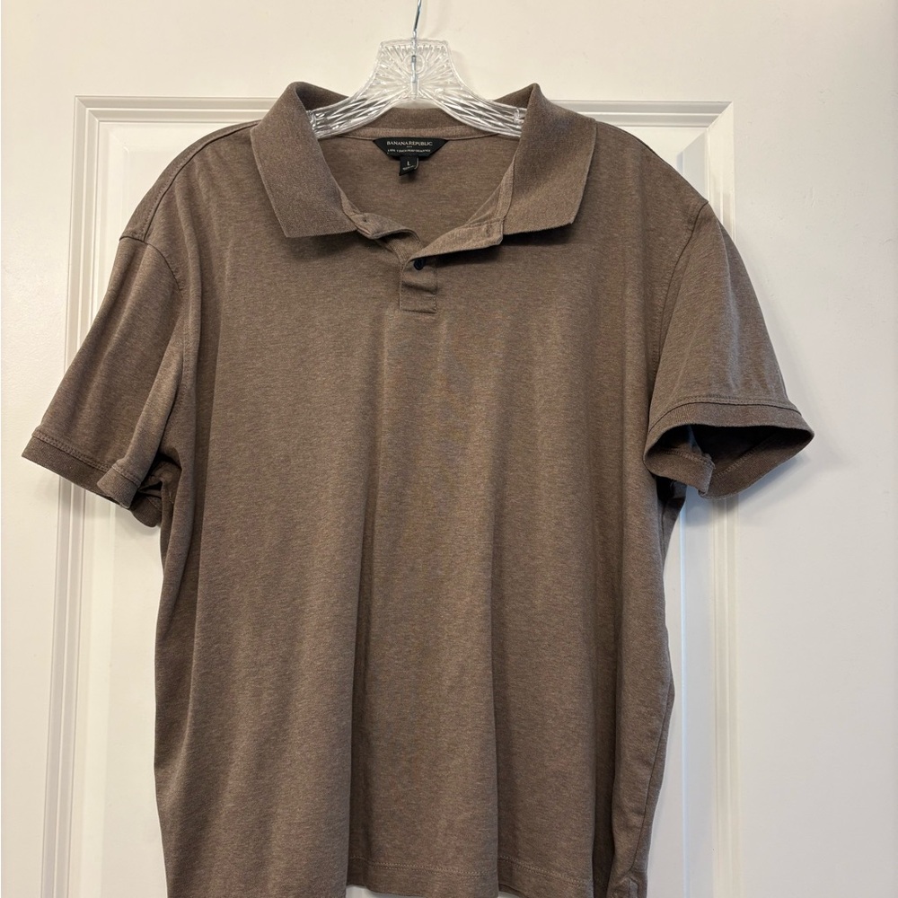 Banana Republic Men's Polo in Warm Brown